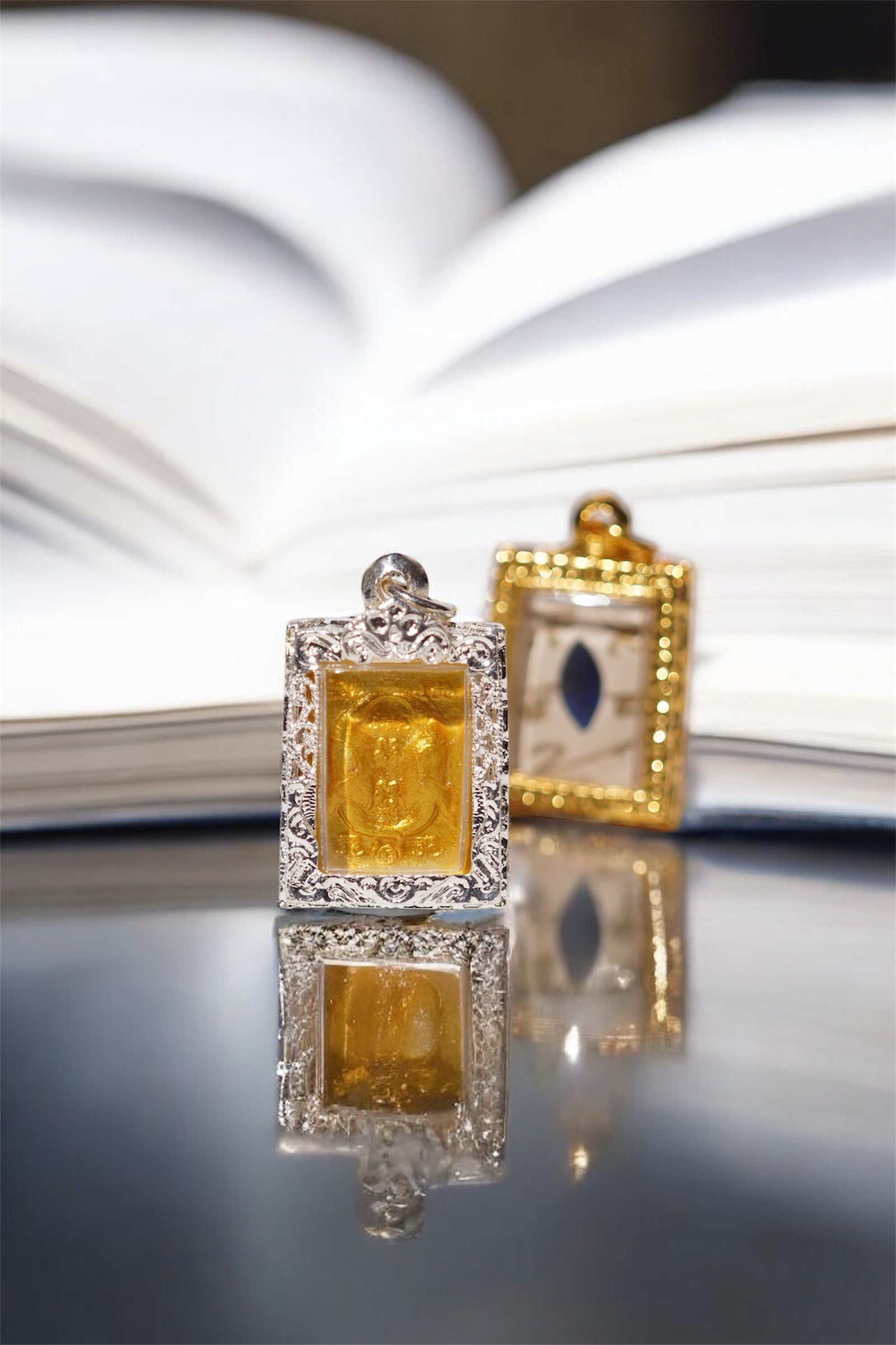 Salika with Sapphire Amulet