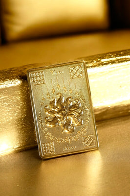 Nine Tailed Fox Rectangle Gold Foil